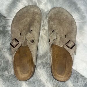 Birkenstock Tan Suede Loafers